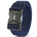 Cintura tattica in nylon blu navy con fibbia a sgancio rapido per l'allenamento all'aperto - 125cm / Blu Reale