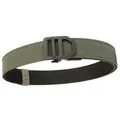 Tactical army green nylon belt with matte black automatic buckle and reinforced stitching - Dark Gray