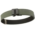 Army green tactical nylon belt with black matte quick-release buckle for outdoor gear - 120 / Dark Gray