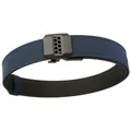 Men's double-layer nylon tactical belt in navy blue with matte black automatic buckle - 120 / Dark Blue