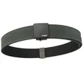 Cintura tattica in nylon a doppio strato con fibbia automatica nera e cinturino grigio - 120cm / grigio scuro