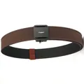 Brown heavy duty double-layer nylon tactical belt with black automatic buckle for outdoors - Dark Coffee / 120cm
