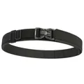 Cintura tattica da uomo in nylon nero resistente con fibbia in metallo a sgancio - 105cm / Nero