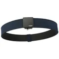 Men's outdoor tactical belt in navy blue woven nylon with black automatic buckle - 120cm / Dark Blue