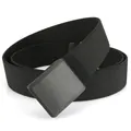 Ceinture tactique noire en nylon élastique avec boucle en plastique mat pour homme - 120cm / Noir