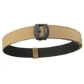 Khaki Herren Taktik-Gürtel aus Nylon mit schwarzer Schnalle für Outdoor und Business - Automatikschließe-Stil / Dunkelbraun