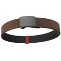 Ceinture tactique en nylon marron foncé avec boucle automatique en métal noir mat - 120cm / Brun Foncé