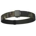 Double-layer thickened nylon tactical camo belt with a carbon fiber texture buckle - Black Green Camo