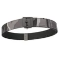 Tactical double-layer nylon belt with black camo pattern and durable automatic buckle - Dark Gray Camouflage
