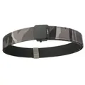 Tactical nylon belt in grey and black camouflage with matte quick-release buckle - 120cm / Dark Gray Camouflage
