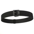Tactical black nylon belt with matte buckle and durable woven texture for outdoor use - 120 / Black