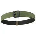 Army green double-layer nylon tactical belt with black automatic buckle and brand logo - 120 / Army Green