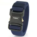 Cintura tattica in nylon con fibbia a sgancio rapido in lega blu navy per esterno - 125cm / Blu Reale