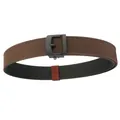 Dark brown double-layer tactical nylon belt with matte black automatic buckle - Standard Length / Dark Coffee