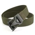 Cintura tattica in nylon verde militare con fibbia a sgancio rapido per l'outdoor - Verde Militare