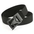 Cintura tattica elastica in nylon con fibbia automatica in metallo per allenamento all'aperto - Nero