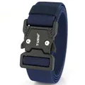 Τακτική ελαστική ζώνη σε σκούρο μπλε με πόρπη γρήγορης απελευθέρωσης και νάιλον - 125cm / Βασιλικό Μπλε