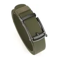 Army green tactical nylon belt with black matte metal buckle for outdoor wear - 120cm / Black Buckle - Army Green