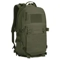 Olive green tactical assault backpack with laser-cut MOLLE system and breathable mesh straps - Ranger Green RG
