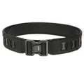 5cm schwarzer taktischer Nylon-Gürtel mit Schnellverschluss und Carbon-Details - S / Schwarz