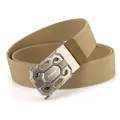 Cinturón táctico de nailon caqui con hebilla automática de aleación de 3,8 cm para hombre - 120cm / Marrón coyote