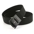 Tactical black nylon belt with high-density weave and matte quick-release buckle - 120cm / Black
