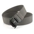 Tactical nylon training belt with quick-release automatic buckle for men in dark grey - 120cm / Dark Gray