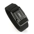 Cinturón táctico negro de nylon 3,8 cm con hebilla magnética de liberación rápida - Negro