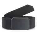 Tactische nylon riem in zwart met matte magnetische gesp voor buitensporten - Gepolijste Gladde Stijl / Zwart