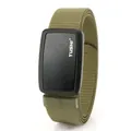 Cinturón táctico de nailon verde oliva con hebilla magnética negra y textura - Verde Militar / 120cm