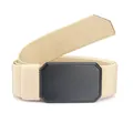Tactische kaki nylon riem met zwarte magnetische gesp voor outdoor training en sport - Gepolijste Gladde Stijl / Khaki