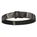 Tactical nylon belt featuring a black and grey camouflage pattern and automatic buckle - 120 / Dark Gray Camouflage