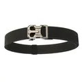 Tactical nylon belt in black with high-density elastic webbing and a sleek metal buckle - Black
