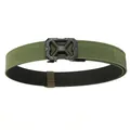 Army green tactical nylon belt with a black quick-release buckle and textured webbing - Army Green / 120cm
