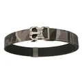 Tactical nylon duty belt with gray camouflage pattern and quick release buckle - Dark Gray Camouflage