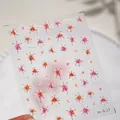 Adesivo per unghie fuochi d'artificio M-907 con motivi 3D colorati su pellicola - Base Argento Zircone Colorato