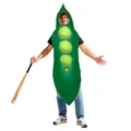 Divertente costume da baccello di piselli per adulti per cosplay, feste e spettacoli - Taglia unica / Modello per Adulti (PD-1144)