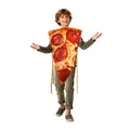 Child in realistic pepperoni pizza slice costume for party cos play and stage performances - Letter F / Kids Style (TD-1141)