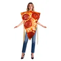 Adult pizza slice costume for Halloween party with realistic pepperoni digital print - Letter F / Adult Style (PD-1141)