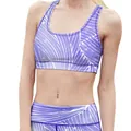 Conjunto deportivo de dos piezas con top y leggings con estampado digital en morado - S / Top Y Pantalón / Estampado de Cielo Estrellado Púrpura
