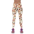 Women's high waist yoga leggings with vintage portrait and horse print design - M / Vintage Portrait Horse Style (KYK1020)