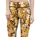 Women's yoga leggings with high-waisted fit featuring yellow and brown butterfly print - S / Bottoms / Butterfly (B901-008)
