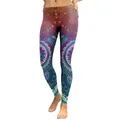 Bunte Mandala Print Leggings mit hoher Taille und Farbverlauf für Yoga und Fitness - S / Mehrfarbiger Verlauf (KDK1780)
