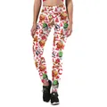 White Christmas leggings with festive gingerbread and tree patterns for yoga wear - S / Bottoms / Sweet Christmas (SKYK004)