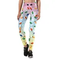 Gradient Christmas leggings with colorful light bulbs and snowflake digital printing - Bulb Snowflake (SKYK003)