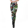 Women's Christmas high-waisted leggings with 3D digital pine and ornament print - Realistic Christmas Tree Heart Decor Pattern (SKDK005)