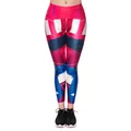 Damen Sportleggings mit hohem Bund und farbenfrohem 3D-Digitaldruck Geometriemuster - S / Emoji-Muster (KDK1861)