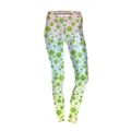 Women's 3D leggings with pastel gradient, four-leaf clover print and colorful hearts - S / Gradient Star and Clover Pattern (KDK1798)