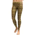 Women's 3D leggings with high-waisted hunting style deer and rifle pattern prints - Hunting Rifle and Deer (KDK1806)
