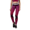 Women's 3D mandala print yoga set with high waist pink black gradient leggings and crop top - S / Mandala Gradient Leggings (KYK1164)